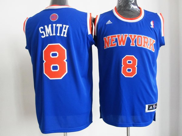  NBA New York Knicks 8 Jr Smith New Revolution 30 Swingman Blue 2012 New Jersey